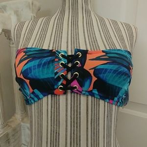 PINK Victoria's Secret Tropical Bandaeu 👙 Top